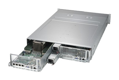 Supermicro BigTwin SuperServer 2029BT-DNC0R rear view nodes